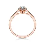 Pierścionek z różowego złota z diamentami AJPZ_092